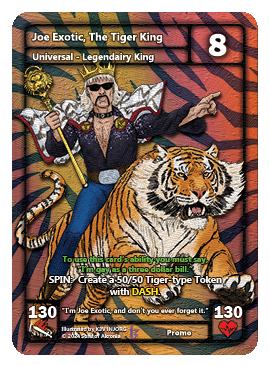 Tiger King Joe Exotic Collector Promo Pack - Preorder