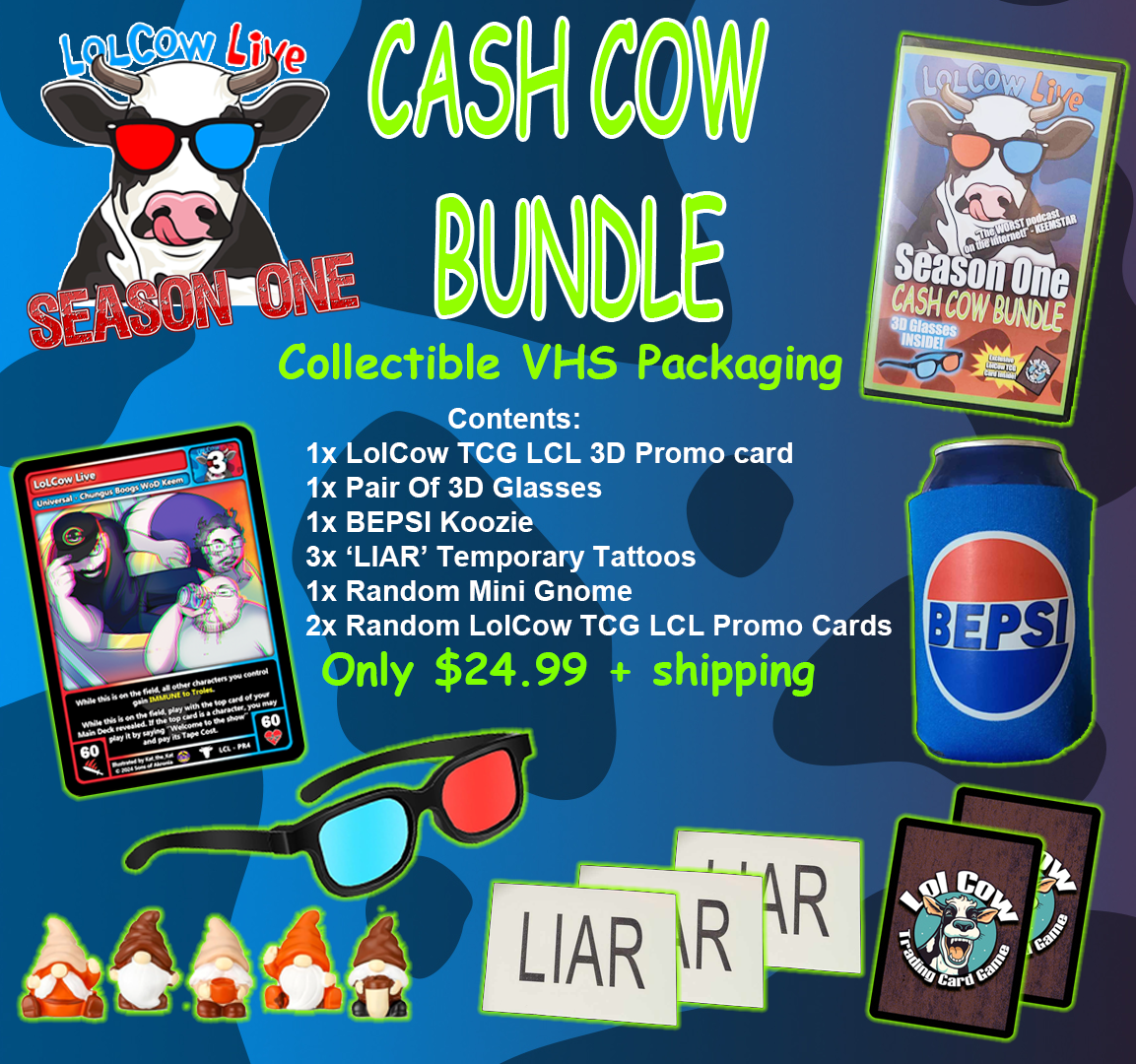 RESTOCK (ships early to mid December) LoLCow Live Season One Collector Bundles