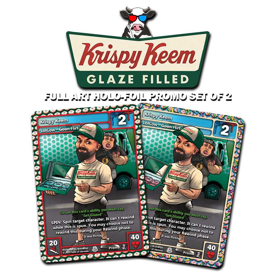 Krispy Keem Full Art Holofoil Promo Set of 2