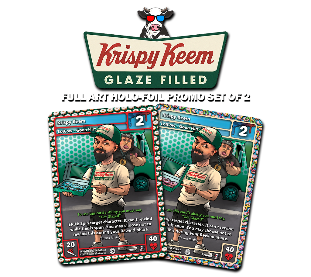 Krispy Keem Full Art Holofoil Promo Set of 2 Pre-Order