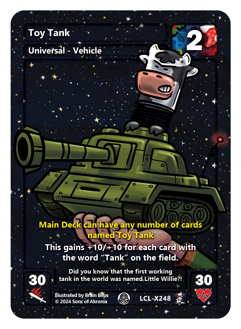 Toy Tank Serialized Full Art Foil Card