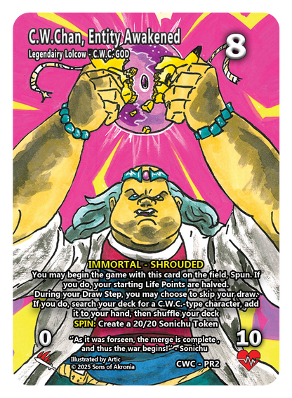 C.W.Chan, Entity Awakened Promo cards - Arrives October 12th