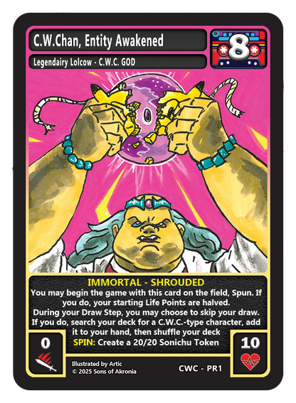 C.W.Chan, Entity Awakened Promo cards - Arrives October 12th