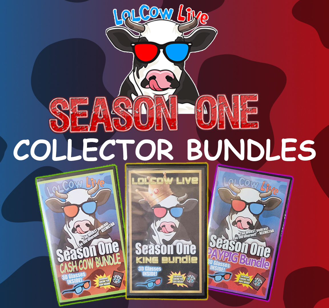 RESTOCK (ships early to mid December) LoLCow Live Season One Collector Bundles