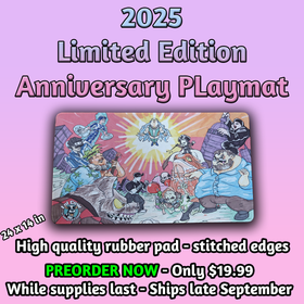 LolCow TCG 2025 Anniversary Playmat in stock now